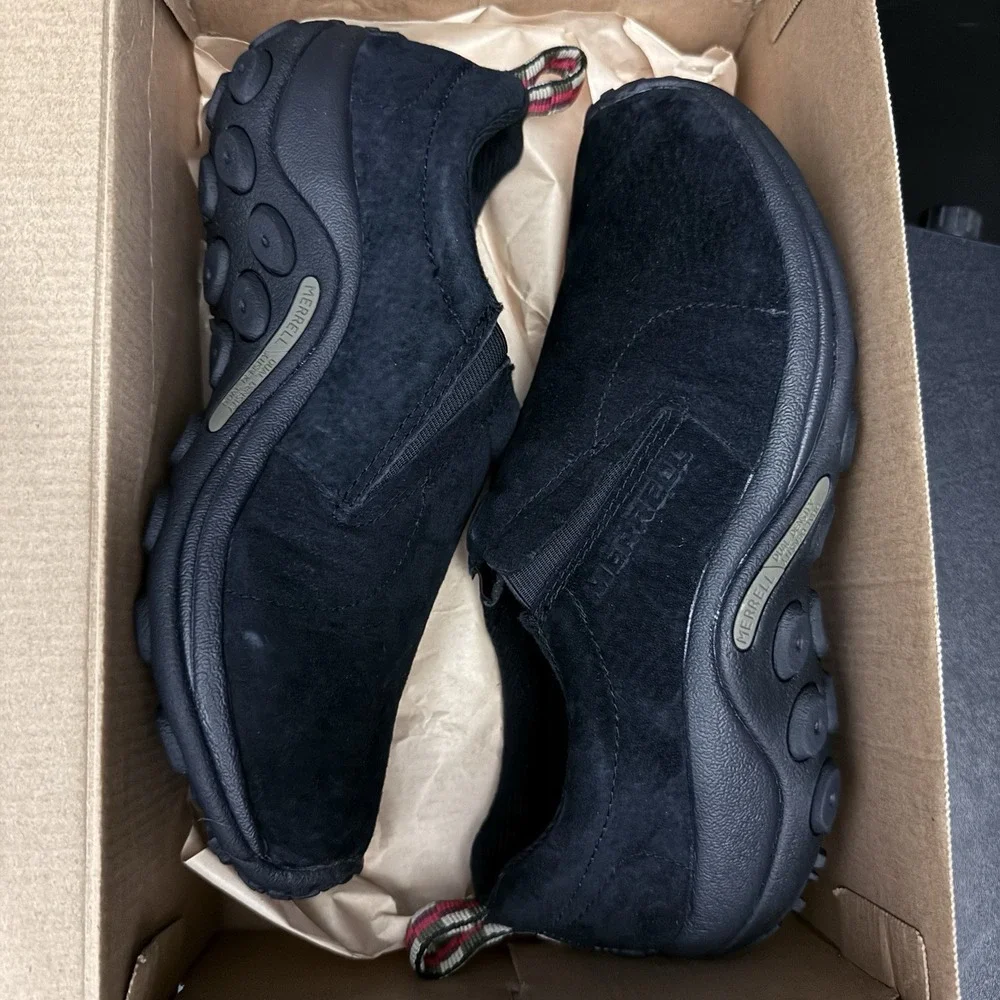 Merrell‎ Jungle Moc Men's Size 8 Midnight J60825 Slip On Shoes Black J60825